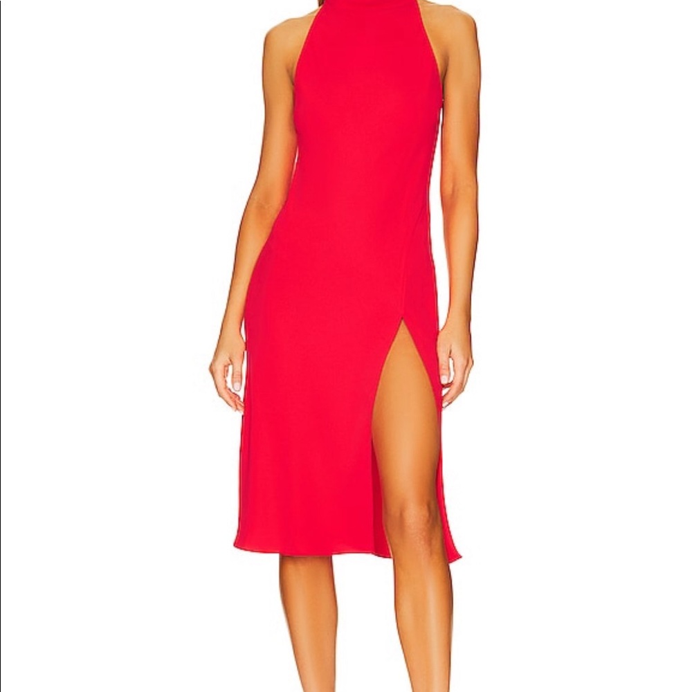 Stanford Dress in Crimson - Picture 3 of 4